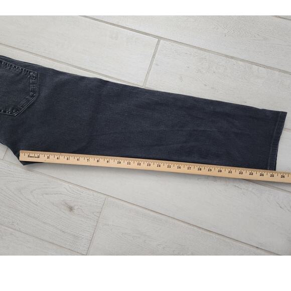 Rag & Bone Jeans 29x25 Fit 2 Slim Denim Pants Button Fly Black Cotton Stretch - Picture 8 of 10
